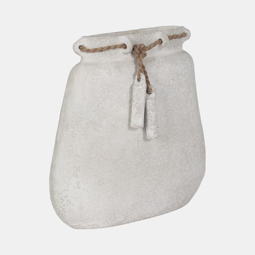 Sagebrook Home Ecomix 16"h Vase W/ Jute Detail White Wishlist Create New