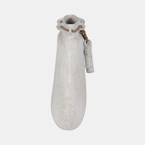 Sagebrook Home Ecomix 16"h Vase W/ Jute Detail White Wishlist Create New