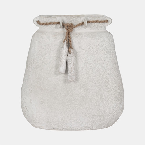 sagebrook home Ecomix 16"h Vase W/ Jute Detail White Wishlist Create New
