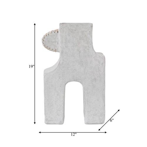 Sagebrook Home Ecomix 19"h Abstract Vase White Wishlist Create New