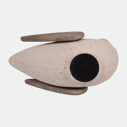 Sagebrook Home Ecomix 9" Bird Deco Ivory Wishlist Create New