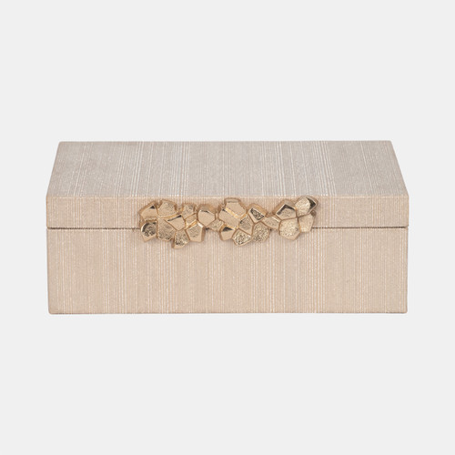 sagebrook home Faux Leather 12" Shimmer Box Champagne Wishlist Create New