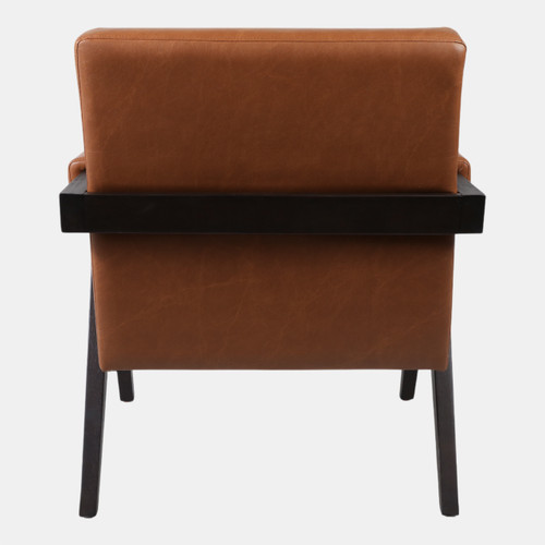 Sagebrook Home Faux Leather Scandinavian Chair Brown Wishlist Create New