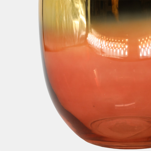 Sagebrook Home Glass 10"h Metallic Vase Pink/gold Wishlist Create New