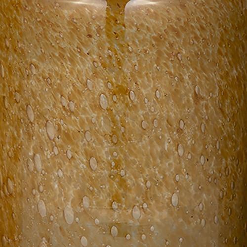 Sagebrook Home Glass 10" Jar W/ Knot Lid Amber Bubble Wishlist Create New