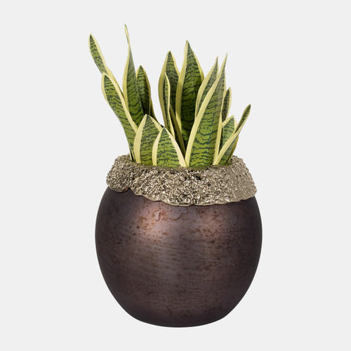 Sagebrook Home Glass 10" Oval Hurricane Charred Coal/gold Wishlist Create New