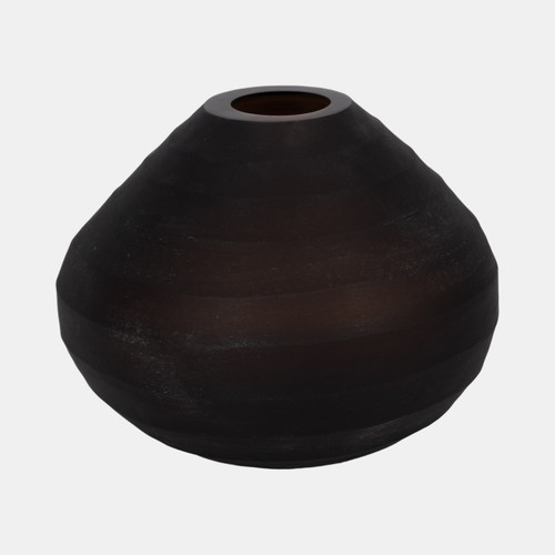 sagebrook home Glass 10" Rotund Vase Smokey Brown Wishlist Create New