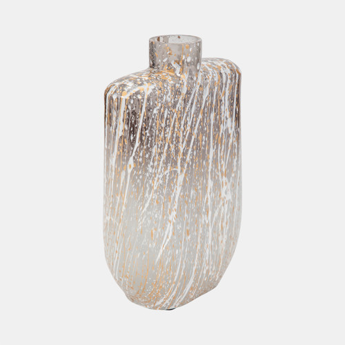 Sagebrook Home Glass 10" Striped Stained Vase Multi Wishlist Create New