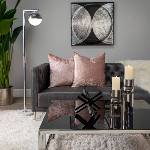 Sagebrook Home Glass 11"h Pillar Candle Holder Smoke Wishlist Create New