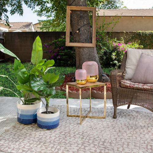 Sagebrook Home Glass 11" Textured Dots Pink/gold Wishlist Create New