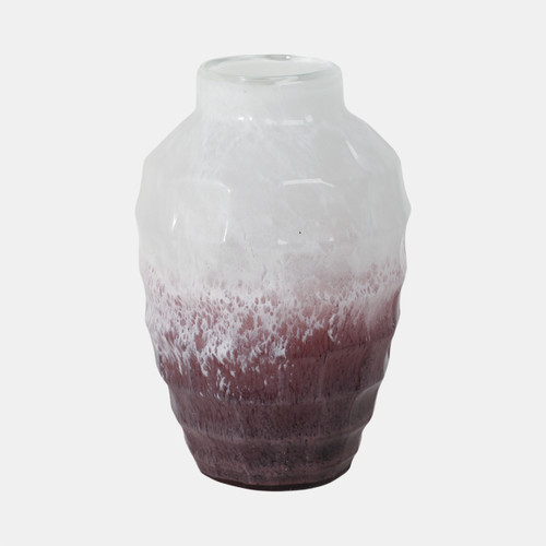 Sagebrook Home Glass 12"h 2-tone Vase Blush Wishlist Create New