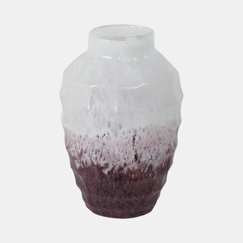 Sagebrook Home Glass 12"h 2-tone Vase Blush Wishlist Create New