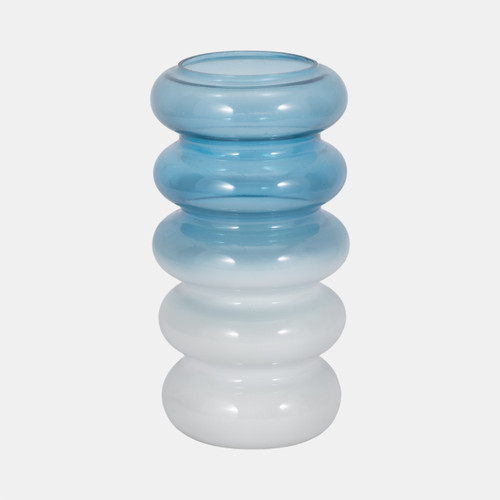 sagebrook home Glass 12"h Accordion Vase Blue Wishlist Create New