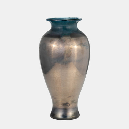 sagebrook home Glass 12"h Olpe Vase Teal Wishlist Create New