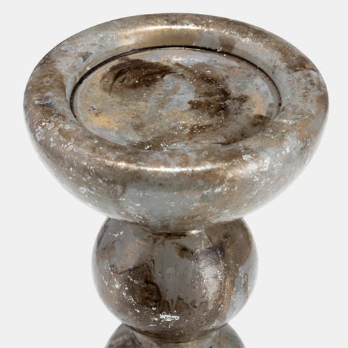 Sagebrook Home Glass 13"h Bubbly Candle Holder Brown Wishlist Create New