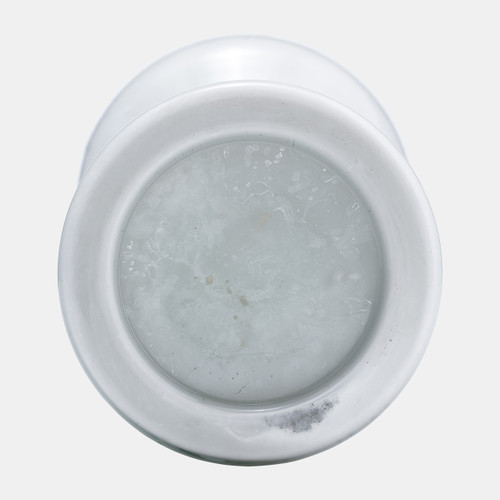 Sagebrook Home Glass 13"h Bubbly Candle Holder Wht Enam Wishlist Create New