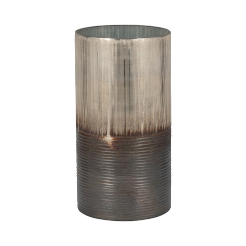 sagebrook home Glass 13" Metallic 2-tone Vase Silver Wishlist Create New