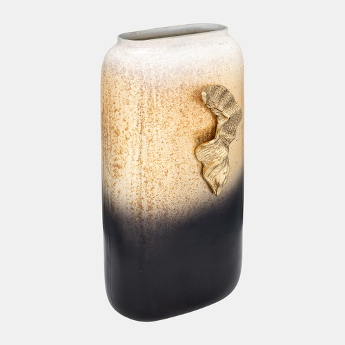 Sagebrook Home Glass 13" Vase W/wing Handle Champagne/blk Wishlist Create New