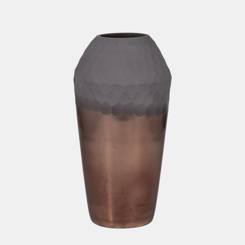 Sagebrook Home Glass 14" 2-tone Hand-cut Vase Metallic Wishlist Create New