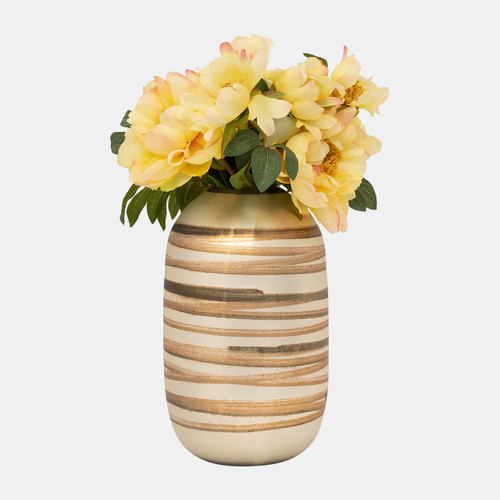 Sagebrook Home Glass 14" Antique Ring Vase Gold Wishlist Create New