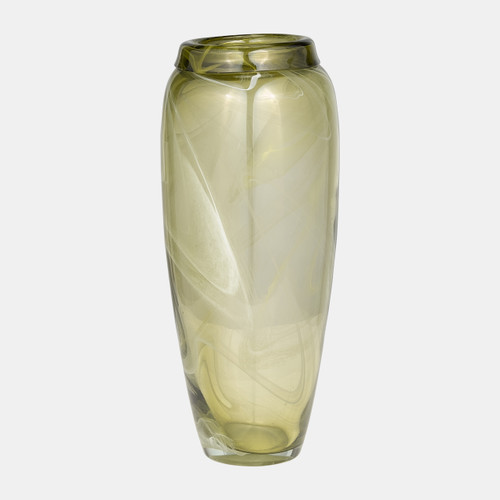 Sagebrook Home Glass 14" Vase Green Swirl Wishlist Create New
