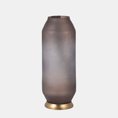 Sagebrook Home Glass 15" Metallic Detail Vase Blush Wishlist Create New