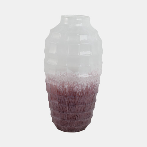 Sagebrook Home Glass 16"h 2-tone Vase Blush Wishlist Create New