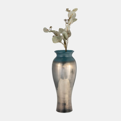 Sagebrook Home Glass 16"h Olpe Vase Teal Wishlist Create New