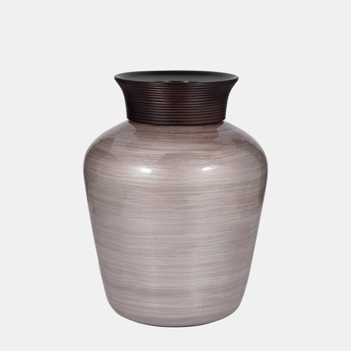 sagebrook home Glass 16" Wooden Top Vase Blush Wishlist Create New