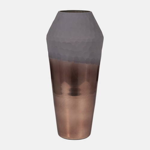 Sagebrook Home Glass 17" 2-tone Hand-cut Vase Metallic Wishlist Create New