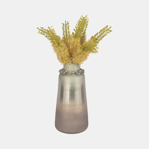 Sagebrook Home Glass 17"h Vase W/bracelet Nickle W/aloe Wishlist Create New