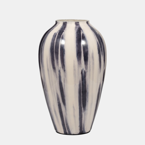 Sagebrook Home Glass 17" Striped Vase Black/white Wishlist Create New