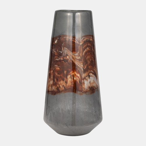 Sagebrook Home Glass 17" Vase Grey/brown Wishlist Create New