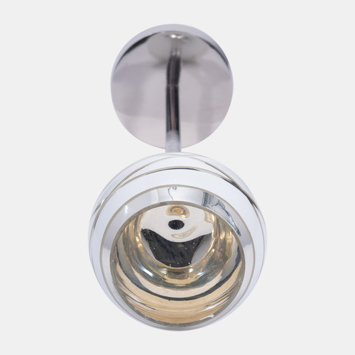 Sagebrook Home Glass 17" Votive Holder W/ Stand White/silver Wishlist Create New