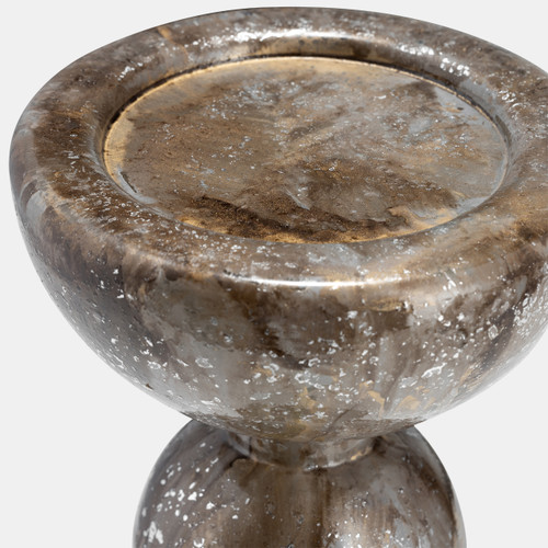 Sagebrook Home Glass 18"h Bubbly Candle Holder Brown Wishlist Create New