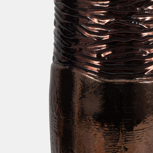 Sagebrook Home Glass 18" Textured Enamel Vase Bronze Wishlist Create New