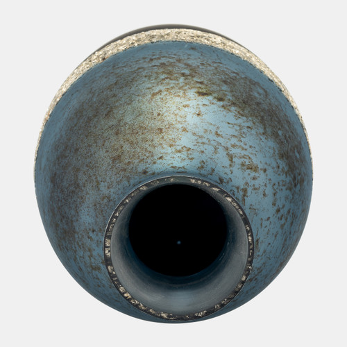 Sagebrook Home Glass 18" Tri-colored Glittered Vase Multi Wishlist Create New