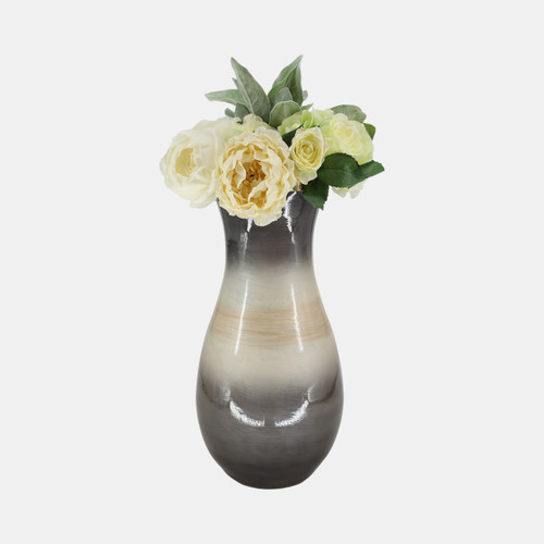 Sagebrook Home Glass 18" Vase With Metal Rim Multi Wishlist Create New