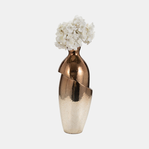 Sagebrook Home Glass 19" Abstract Vase Bronze Wishlist Create New