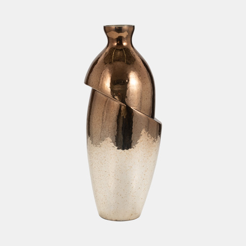 sagebrook home Glass 19" Abstract Vase Bronze Wishlist Create New