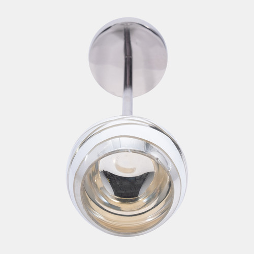 Sagebrook Home Glass 19" Votive Holder W/ Stand White/silver Wishlist Create New