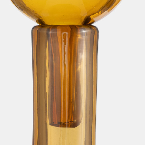 Sagebrook Home Glass 20" Bottle W/ Stopper Amber Wishlist Create New