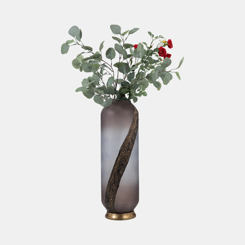 Sagebrook Home Glass 20" Metallic Detail Vase Blush Wishlist Create New