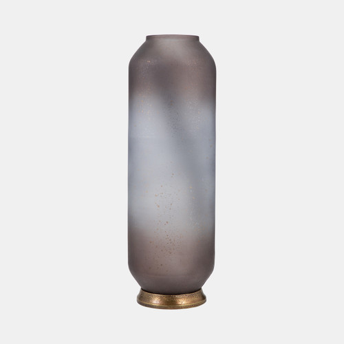 Sagebrook Home Glass 20" Metallic Detail Vase Blush Wishlist Create New