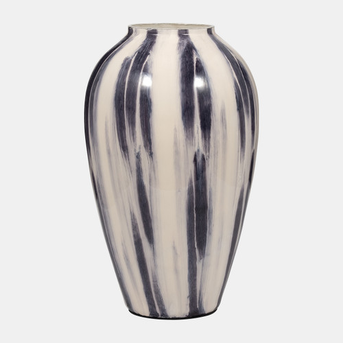 Sagebrook Home Glass 20" Striped Vase Black/white Wishlist Create New