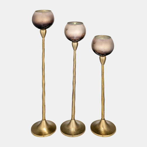 Sagebrook Home Glass 21"h Tealight Holder Champagne Wishlist Create New