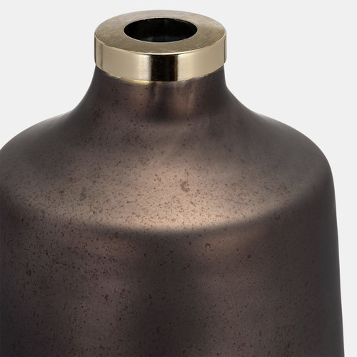 Sagebrook Home Glass 21"h Vase W/ring Bronze Wishlist Create New