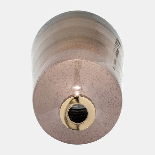 Sagebrook Home Glass 21"h Vase W/ Ring Champagne Wishlist Create New