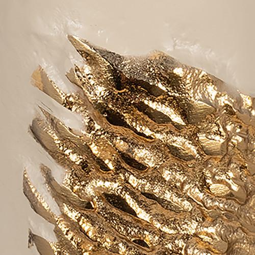 Sagebrook Home Glass 22" Aluminum Wrapped Vase White/gold Wishlist Create New