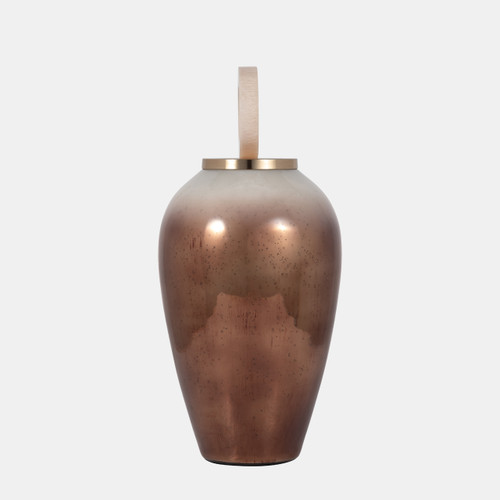 Sagebrook Home Glass 22" Vase Round Resin Topper Copper Wishlist Create New